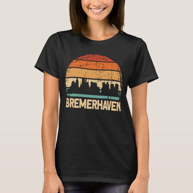 T-shirt Bremerhaven Skyline (Devant)