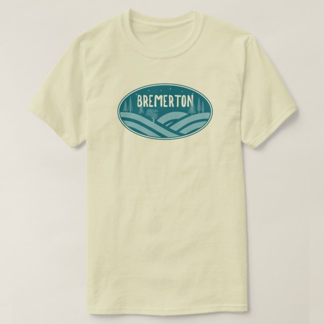 T-shirt Bremerton Washington Outdoors (Design devant)
