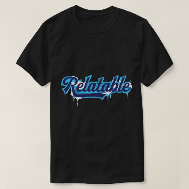 T-shirt Brent Rivera Merch Relatable Camo de la Marine Lig (Design devant)