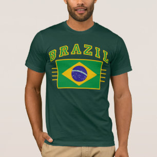 T-shirt Brésil avec drapeau
