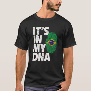 T-shirt Brésil Brésil Drapeau C'est dans mon ADN Gif de 