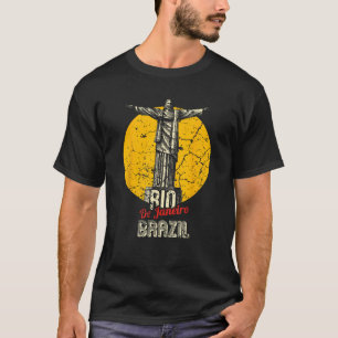 T-shirt Brésil Brésil Le Christ Rédempteur Statue