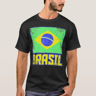T-shirt Brésil Brésil Pays Drapeau Pride Brésilienne