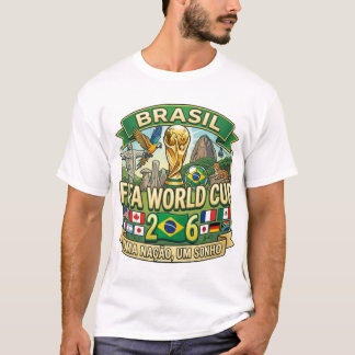 T-shirt Brésil Coupe du monde Fifa 2026