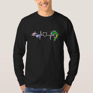 T-shirt Brésil Cuba Drapeau Brésil Cuba