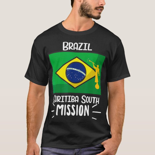 T-shirt Brésil Curitiba Sud Mormon LDS Mission Cadeau (Devant)