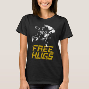 T-shirt Brésil, Cute Free Hugs Jiu Jitsu Bjj Martial, B