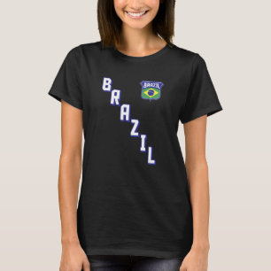 T-shirt Brésil Drapeau Brasil Pride brésilienne Style spor