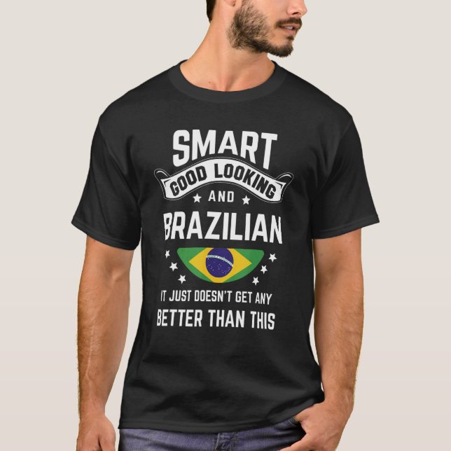T-shirt Brésil Drapeau Fierté autochtone Brésil Racines (Devant)