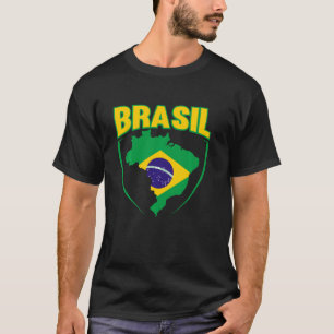 T-shirt Brésil Drapeau Football Brésil
