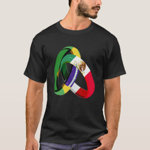 T-shirt Brésil Drapeau Mexique Mariage de mariage de la ce
