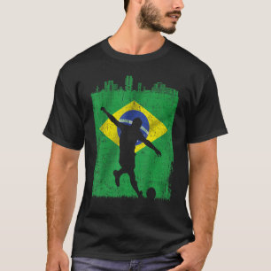 T-shirt Brésil Fans brésiliens Drapeau du Brésil Brasileir