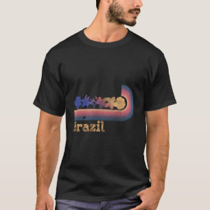 T-shirt Brésil Fleurs Tropicales Surf Style Des Années 80