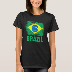 T-shirt Brésil Football Football Drapeau brésilien 1