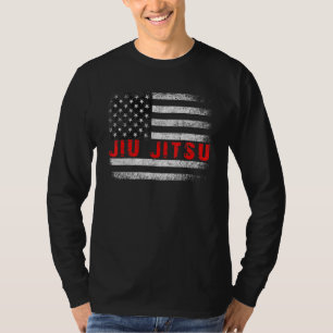 T-shirt Brésil Jiu Jitsu Amérique Drapeau Etats-Unis Sport