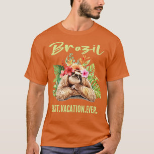 T-shirt Brésil Meilleur Vacances Jamais Souvenir Cadeau