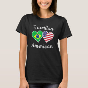 T-shirt Brésil Usa Brésil Américain Teil Hommes Femmes Enf