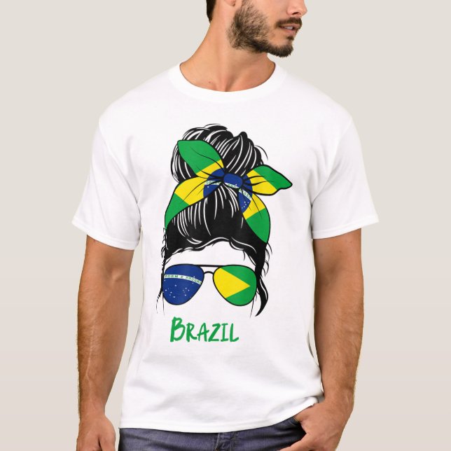 T-shirt Brésilienne fille Brésil fille Chica Brasileira (Devant)