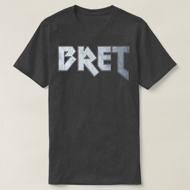 T-shirt Bret métallique lourd (Design devant)