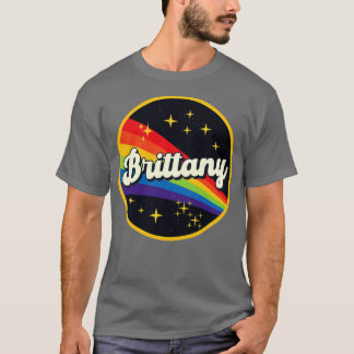T-shirt Bretagne Arc-en-ciel dans l'espace Style Vintage