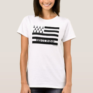 T-shirt Breton de drapeau de la Bretagne