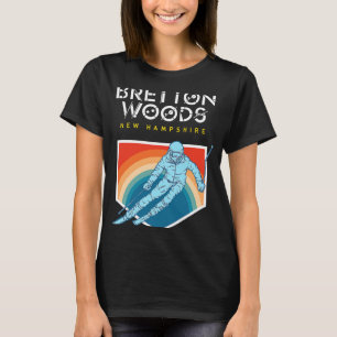 T-shirt Bretton Woods New Hampshire USA Ski Resort BACK PR