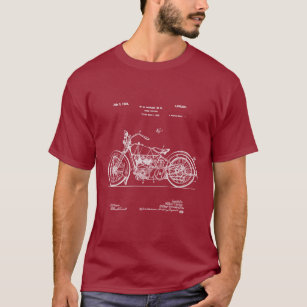T-shirt Brevet 1928 de cycle de Harley (habillement foncé)