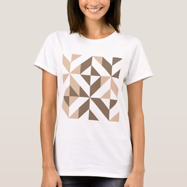 T-shirt Brevet de Brown Beige (Devant)