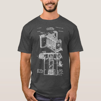T-shirt Brevet vintage Imprimé Caméra 1902