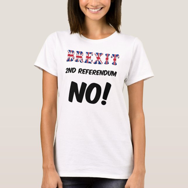 T - Shirt Brexit 2. Referendum Nr. (Vorderseite)