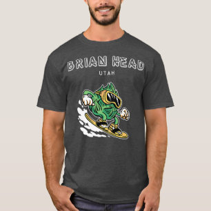 T-shirt Brian Head Utah Funny Snowboard Beer Hops