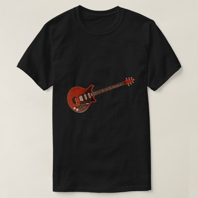 T-shirt Brian May&x27 ; s Guitare (Red Special) - Queen Cl (Design devant)
