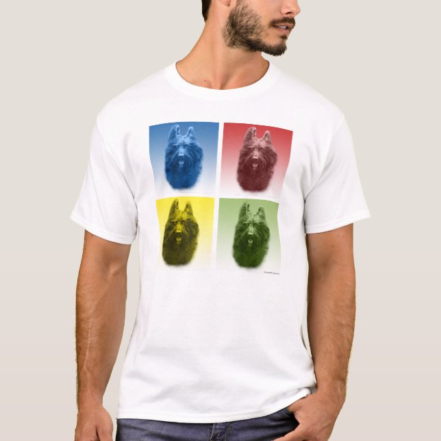 T-shirt Briard Pop Art (Devant)