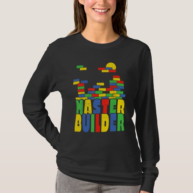 T-shirt Brick Builder  Blocks Master Builder (Devant)