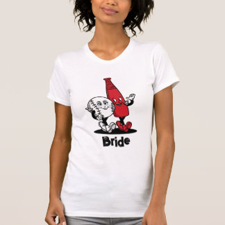 T-shirt Bride Groom Baseball & Bat Funny