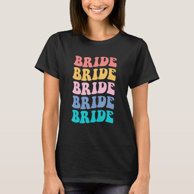 T-shirt Bride I Do Crew Retro Bachelorette Party Bride Bri (Devant)