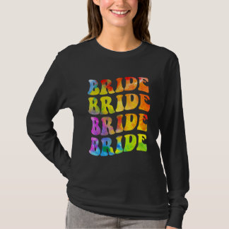 T-shirt Bride I Do Crew Tie Dye Bachelorette Party Bride B