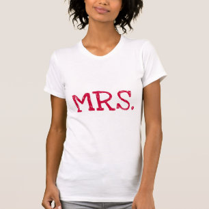 T-shirt Bride Red Text Mme.