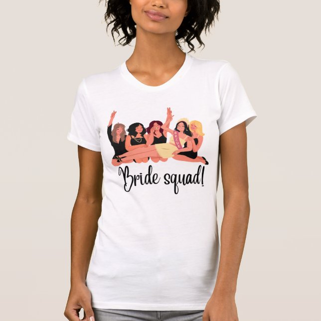 T - Shirt "Bride Squad" (Vorderseite)