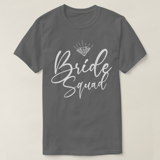 T-shirt Bride Squad Bridesmaiers Mariages (Design devant)