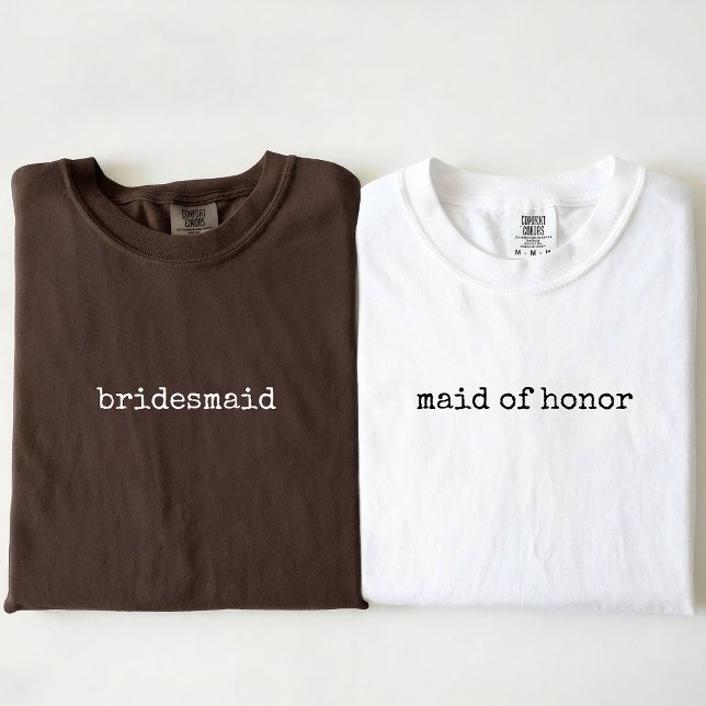 T-shirt Bride Squad | Modern Minimalist Script Bridesmaid (Bridesmaid proposal gifts, Bachelorette party outfits, Bride & bridesmaid matching outfits)