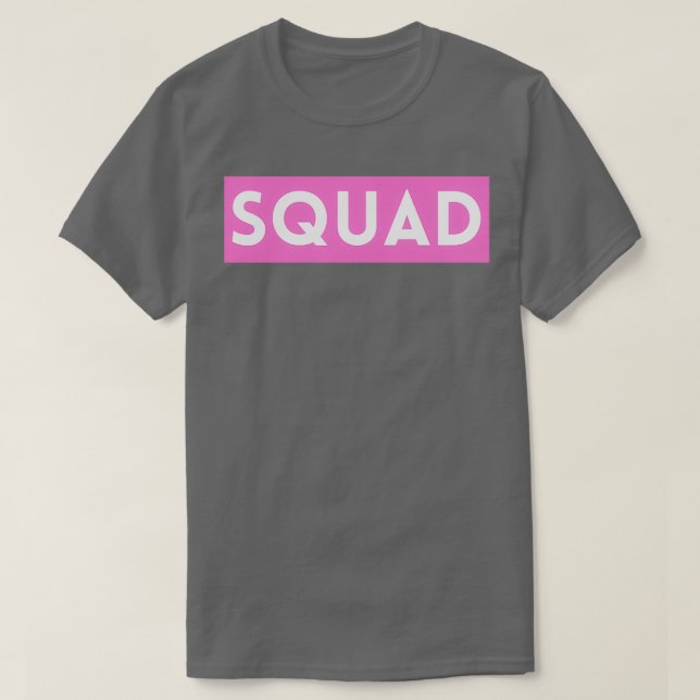 T-shirt Bride Squad Pink Bachelorette Party Group Celebrat (Design devant)