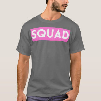 T-shirt Bride Squad Pink Bachelorette Party Group Celebrat
