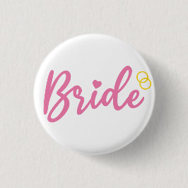 T - Shirt Bride to be Junggeselinnen-Abschied Button