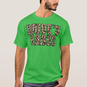 T-shirt Bride's Babes Léopard Robe de Mariée Enterrement d