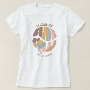 T-shirt Bridesmaid de l'équipe de mariée de bachelorette S