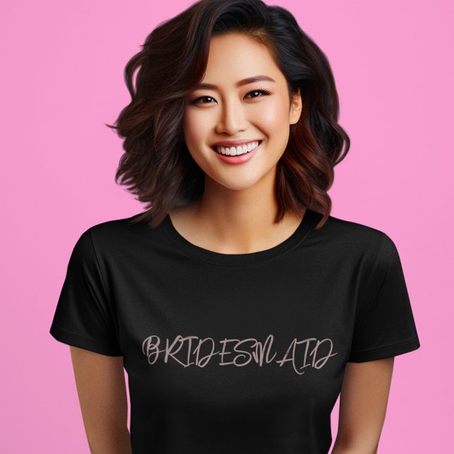 T-shirt Bridesmaid Dusty Bourgogne (Créateur téléchargé)