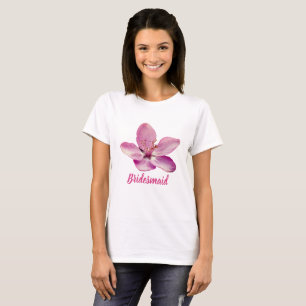T-shirt Bridesmaid flower Tee