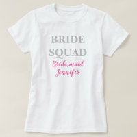 Bridesmaid Pink Nom personnalisé Mariage Bachelore