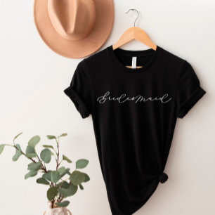 T-shirt Bridesmaid Script Mignonne Bachelorette/Fête nupti